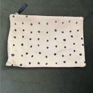 Clare V. Polka Dot Zip Pouch